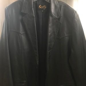 Scully leather blazer mens 42